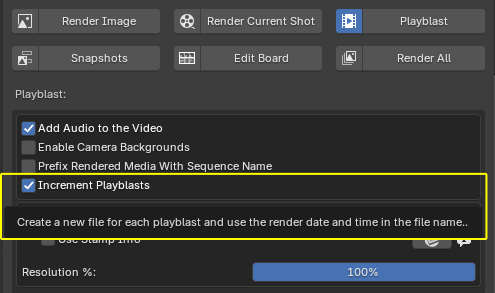 Incremental file name in Playblast renderings